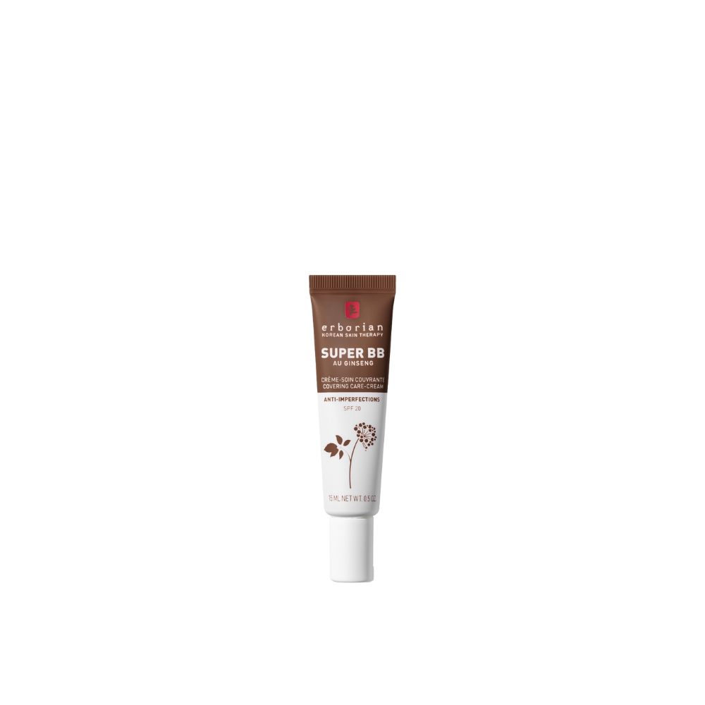 Erborian Super BB Cream CHOCOLAT - Base de maquillaje correctora FPS20 de 15 ml