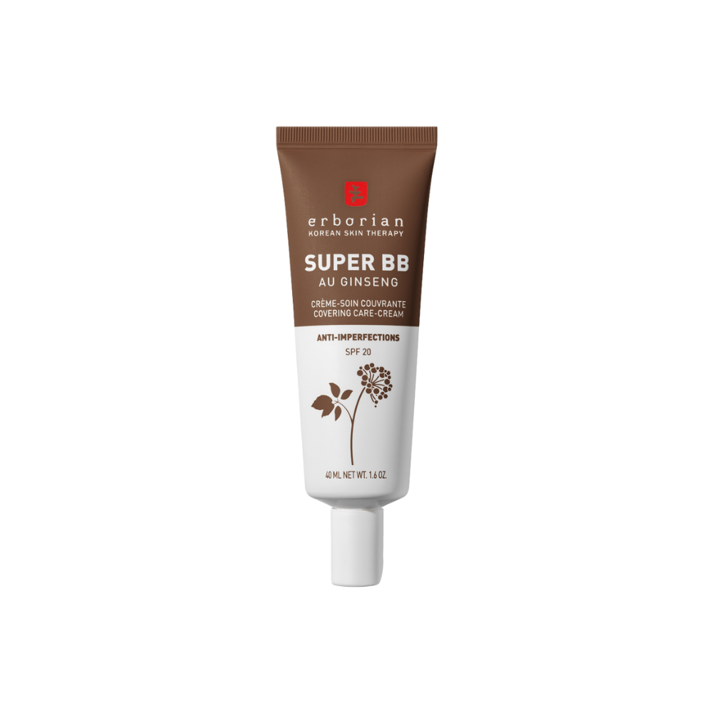 Erborian Super BB Cream CHOCOLAT - Base de maquillaje correctora FPS20 de 40 ml