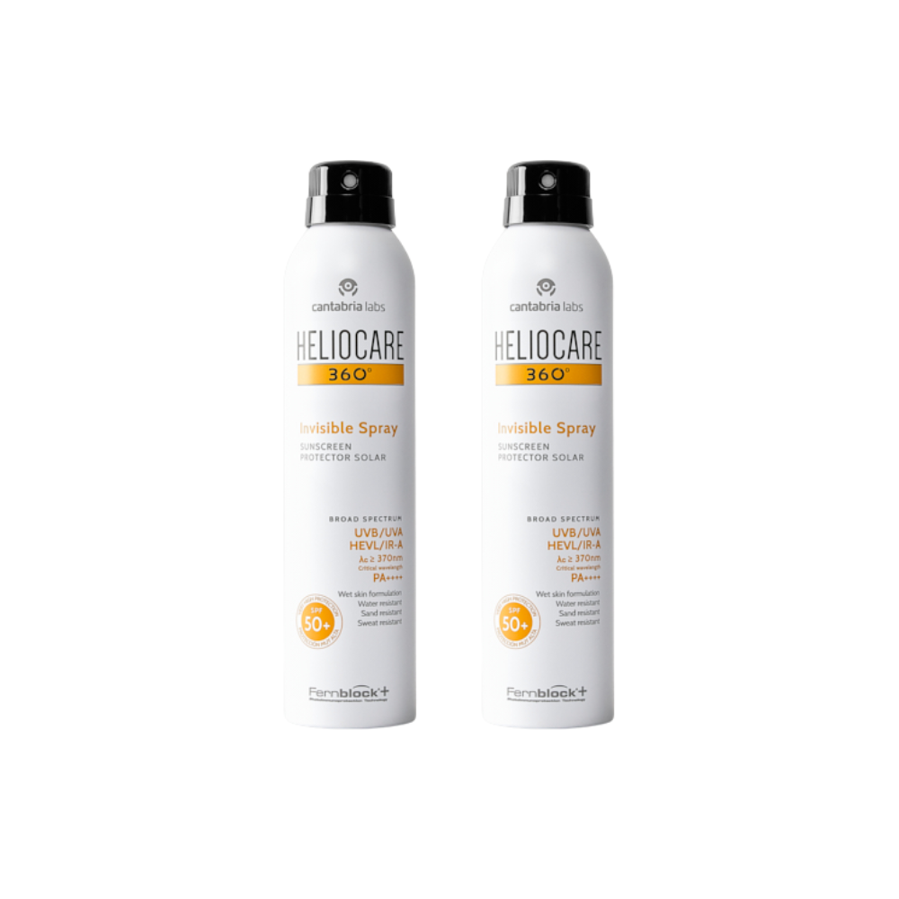 Heliocare 360º Pack Invisible Spray Protector solar SPF50+ 2x200 ml