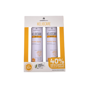 Heliocare 360º Pack Invisible Spray Protector solar SPF50+ 2x200 ml