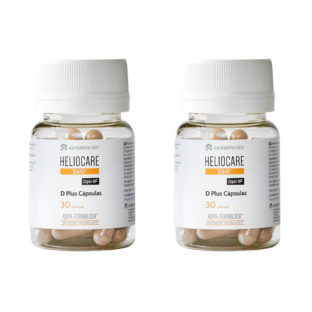 Heliocare Pack D Plus Fotoprotección oral 2x30 cápsulas