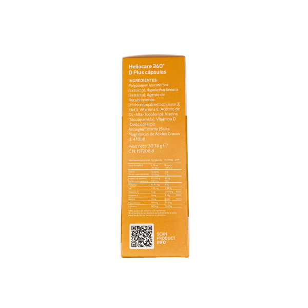 Heliocare Pack D Plus Fotoprotección oral 2x30 cápsulas