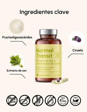 Laxante Natural Normal Transit para Estreñimiento Just Elements Wellness