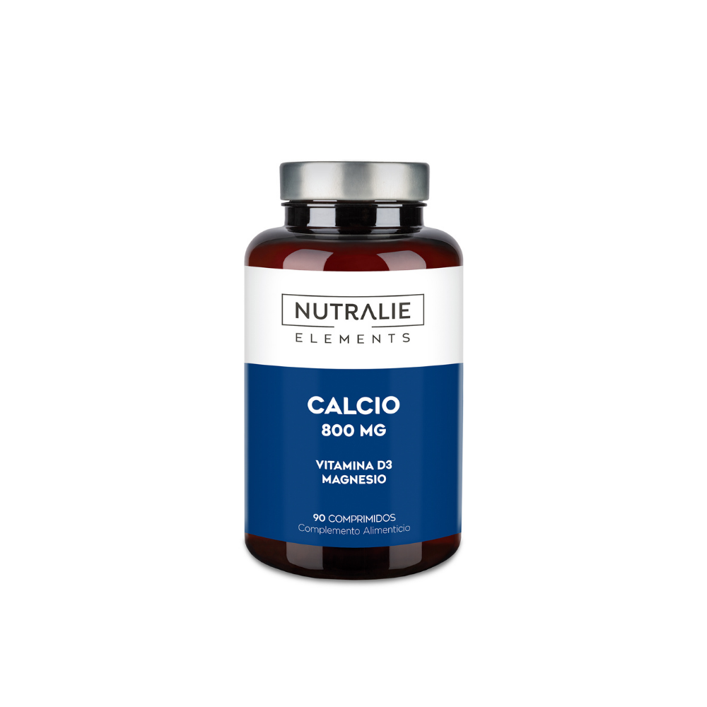 Nutralie Calcio 800 mg + Vit D3 y Magnesio para Huesos y Músculos 90 Comprimidos