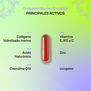Nutralie Colágeno Marino Complex Ácido Hialurónico Vit E y B12 Piel 60 cápsulas