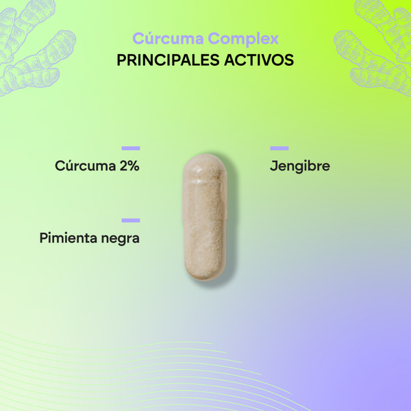 Nutralie Cúrcuma Complex Jengibre y Pimienta Negra Antioxidante 120 cápsulas