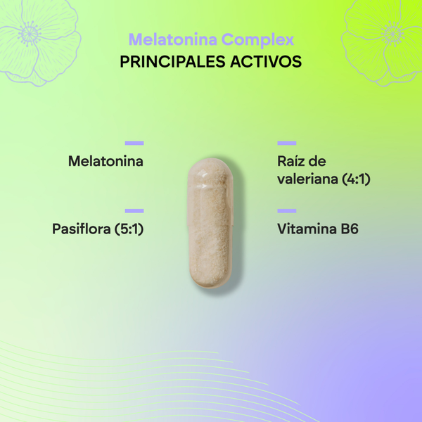 Nutralie Melatonina + Pasiflora + B6 y Raíz Valeriana Dormir Bien 60 cápsulas