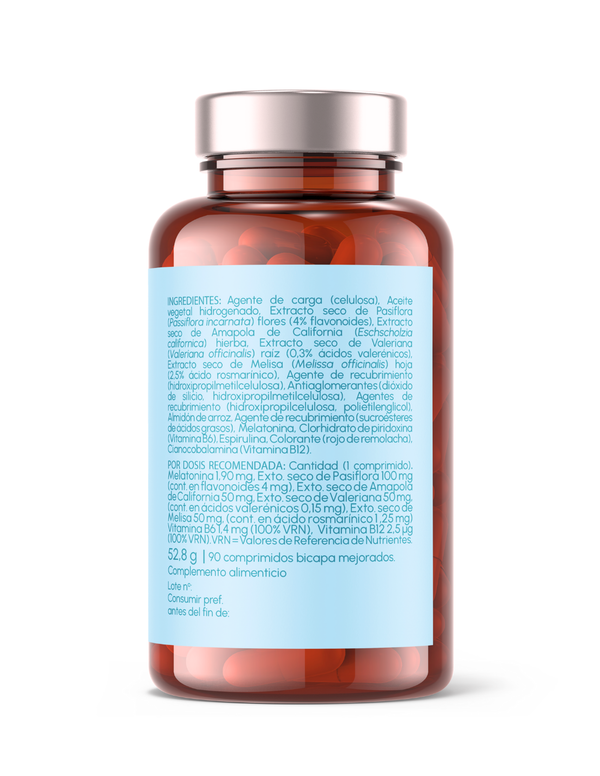 Melatonina 1,9 mg Regular Sleep+ Just Elements Wellness 90 comprimidos