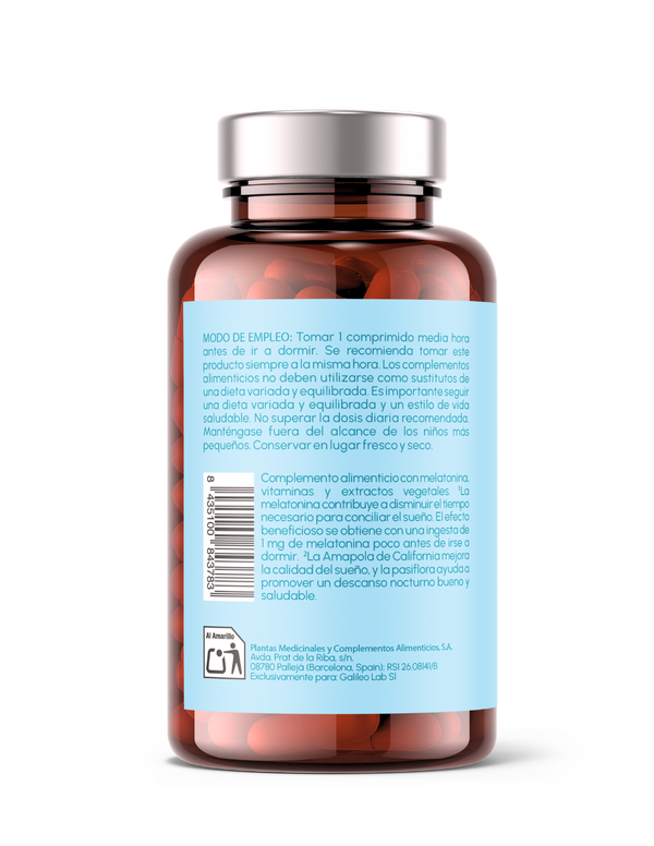 Melatonina 1,9 mg Regular Sleep+ Just Elements Wellness 90 comprimidos