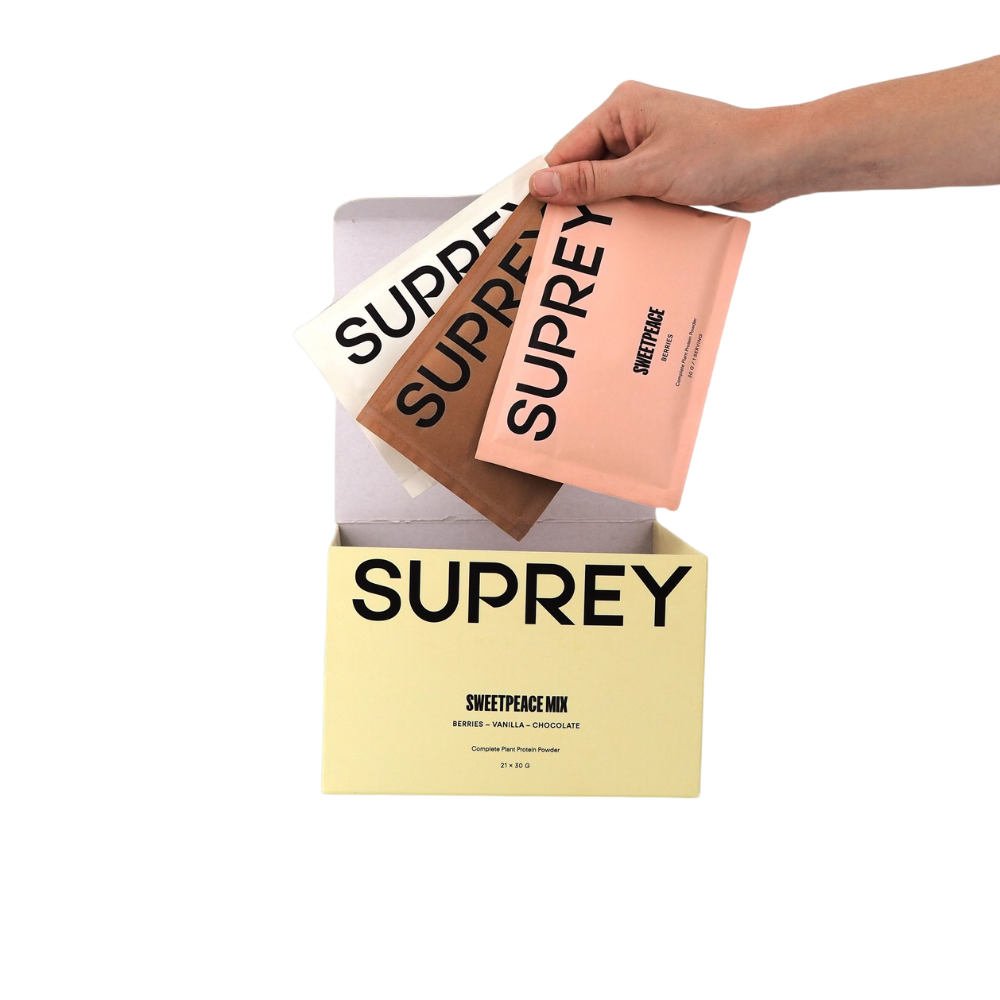 Suprey Sweetpeace Mix Vainilla, Chocolate y Frutos rojos 21 dosis 630 gr