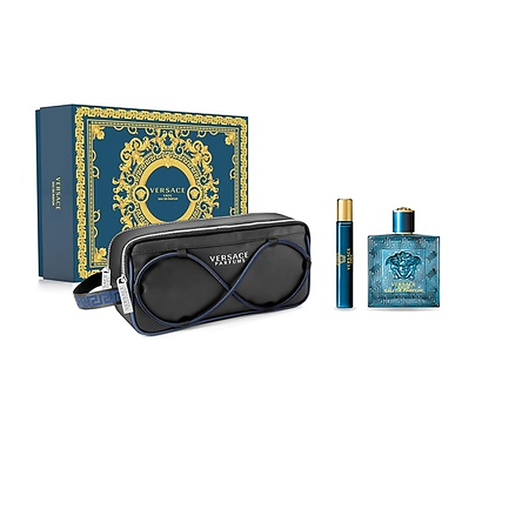 Vsc Eros Ph Edp Xmas Set (Edpns 100 ml + 1 Travel Spray Edpns 10 ml + Trousse (Gwp Ref. 79274 ) de Versace