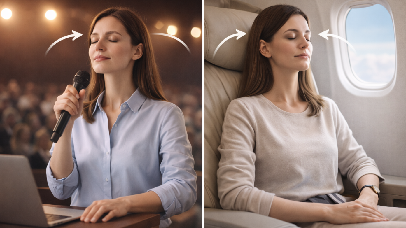 Miedo escénico y miedo a volar: cómo preparar tu cuerpo antes y durante el momento de estrés