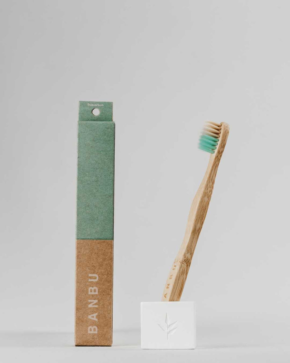 Banbu Cepillo de dientes de madera infantil cerdas extrasuaves