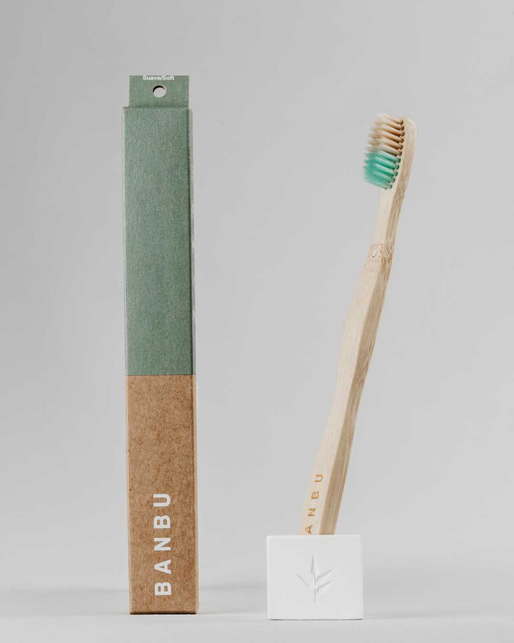 Banbu Cepillo de dientes de madera cerdas suaves