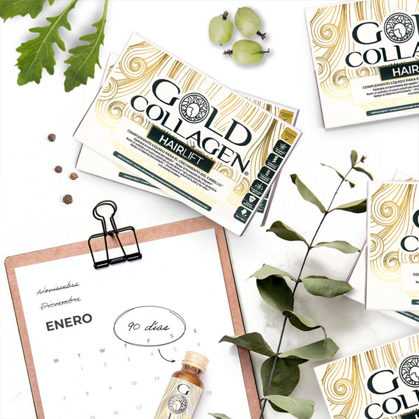 Gold Collagen Hairlift 10 frascos - 10 Días