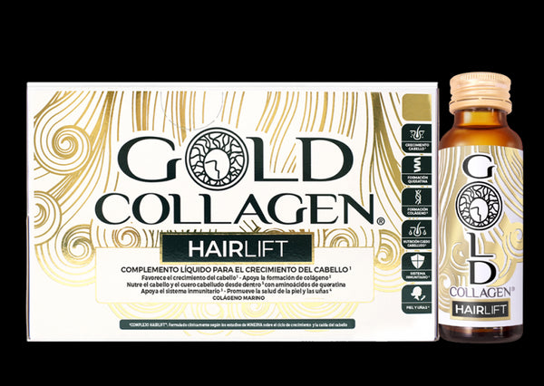 Gold Collagen Hairlift 10 frascos - 10 Días