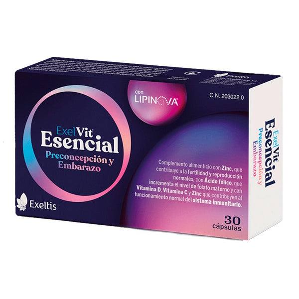 ExelVit Esencial Preconcepción y Embarazo 30 Cápsulas