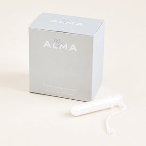 MyAlma Tampones 100% Algodón con Aplicador de Bioplástico Mini 14 unidades