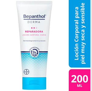 Pack Bepanthol Derma Loción Corporal Diaria Reparadora 2 x 200 ml (50% gratis)