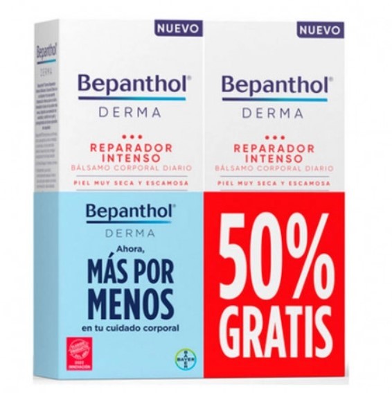 Pack Bepanthol Derma Loción Corporal Diaria Reparadora 2 x 200 ml (50% gratis)