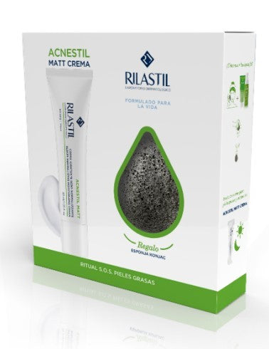Pack Rilastil Acnestil Matt Crema 40 ml + Regalo Esponja Konjac