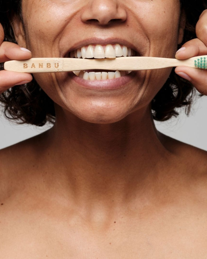 Banbu Cepillo de dientes de madera cerdas suaves