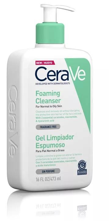 Cerave Gel Limpiador Espumoso 473 ml