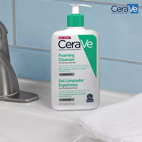 Cerave Gel Limpiador Espumoso 473 ml