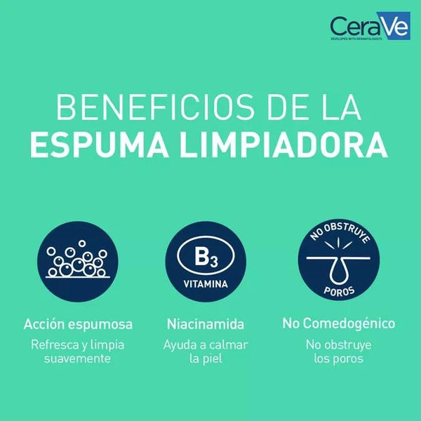 Cerave Gel Limpiador Espumoso 473 ml