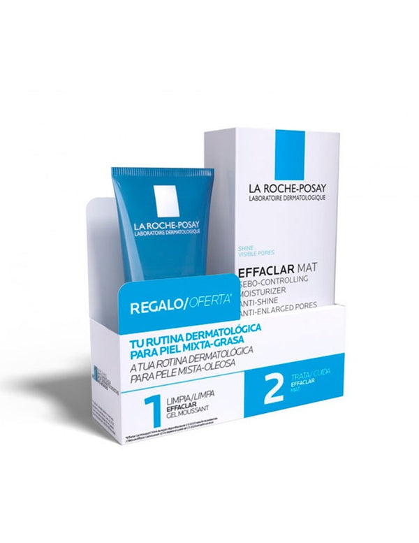 Pack La Roche Posay Rutina Piel Mixta - Grasa | Effaclar Mat + Effaclar Gel Moussant