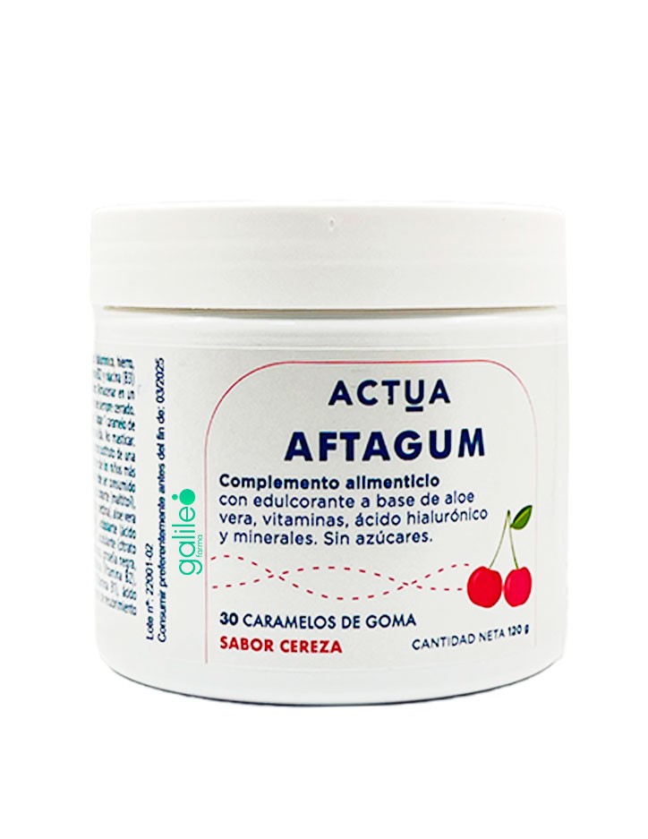 Actua Aftagum Sabor Cereza 30 Caramelos