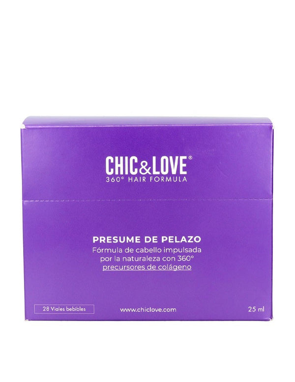 Chic&Love 360 Hair Fórmula Anticaída 28 Viales Bebibles