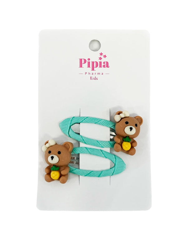 Pipía Kids Horquillas para pelo Ositos