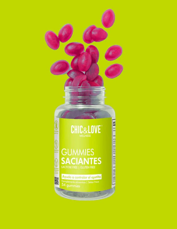 Chic&Love Gummies Saciantes 54 gominolas para controlar el apetito