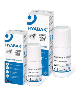 Hyabak Lubricante Ocular Solución 10 ml + Regalo Minitalla Hyabak 5 ml