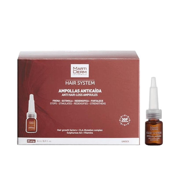 Martiderm Hair System Ampollas Anticaída 28 ampollas