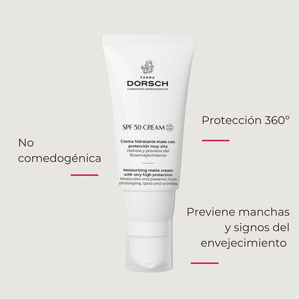 Farma Dorsch Crema Hidratante Antiedad Protección SPF 50+ 50 ml