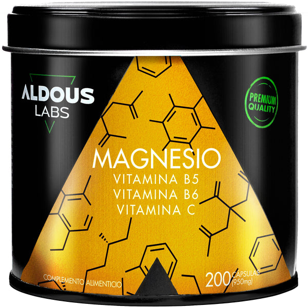 Aldous Magnesio 950 mg + Vitamina C, B6, B5 Máxima Dosis
