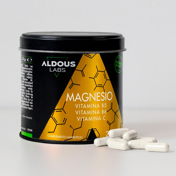 Aldous Magnesio 950 mg + Vitamina C, B6, B5 Máxima Dosis