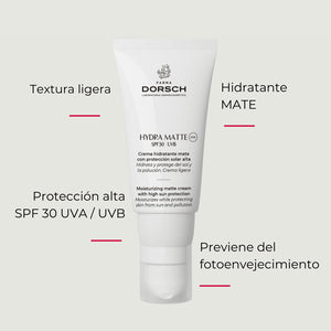 Farma Dorsch Crema Hidratante hydra matte Antiedad SPF 30 50 ml