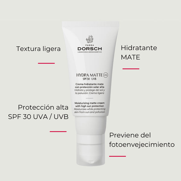 Farma Dorsch Crema Hidratante hydra matte Antiedad SPF 30 50 ml
