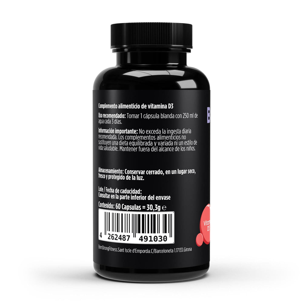 Bornstrong Vitamina D3 3000 UI 60 cápsulas blandas veganas