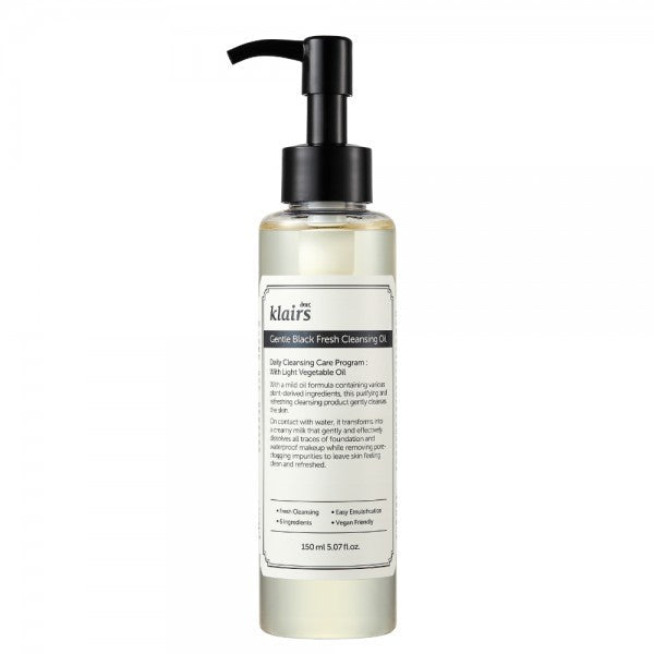 Klairs GENTLE BLACK FRESH CLEANSING OIL 150 ml