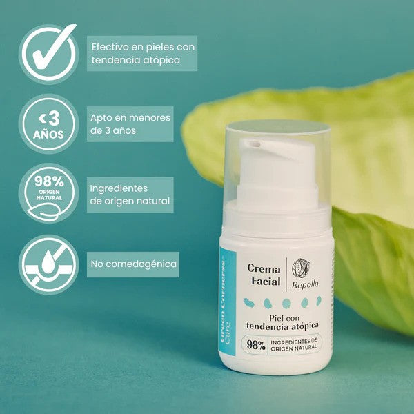 Green Cornerss Crema facial de repollo para piel atópica 50 ml