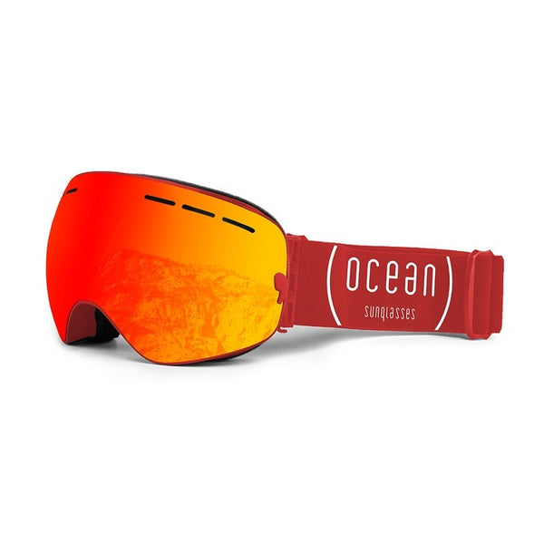Ocean Glasses - Cervino Gafas de esquí de acetato unisex color rojo
