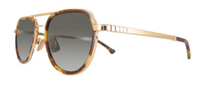 IRON PARIS Gafas de sol de metal para hombres color marrón