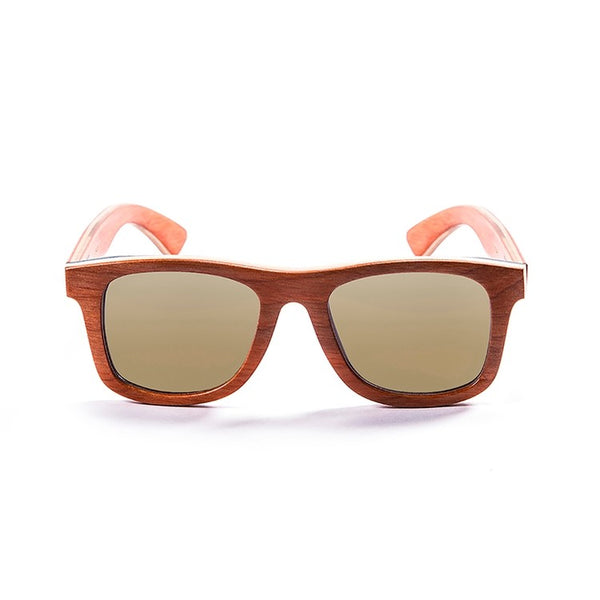 Ocean Glasses - Venice beach Gafas de sol de madera unisex color amarillo