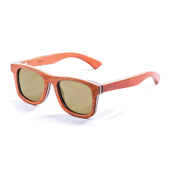 Ocean Glasses - Venice beach Gafas de sol de madera unisex color amarillo