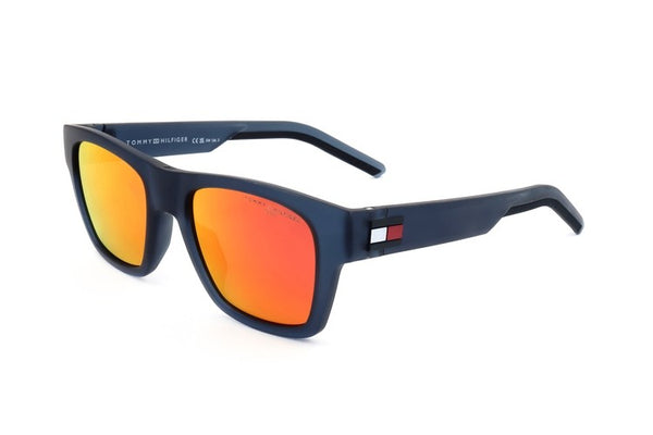 Tommy Hilfiger Gafas de sol de poliamida para hombre color azul mate