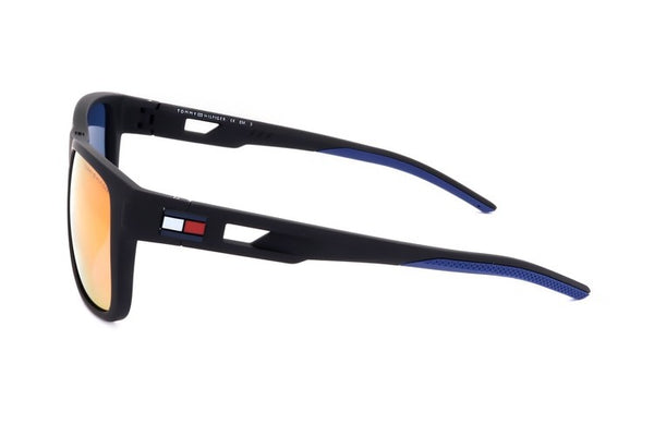 Tommy Hilfiger Gafas de sol de poliamida para hombre color negro mate